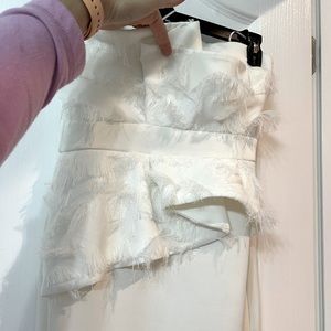 White Strapless ASOS dress